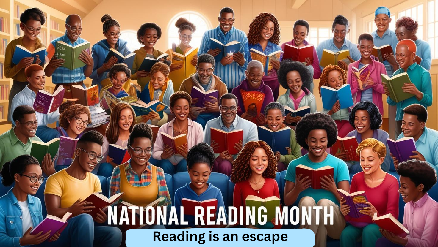 National Reading Month is where everyone gets exposed to books.